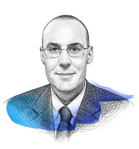 A drawing of Ludovic Meilhac