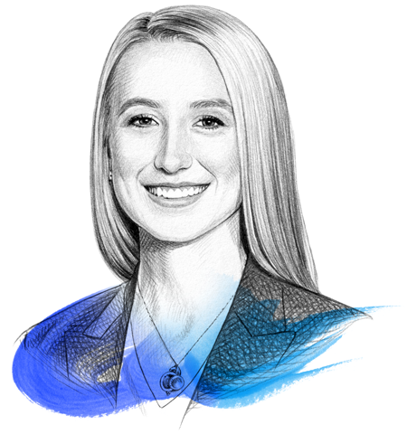 A drawing of Kelsey Robinson