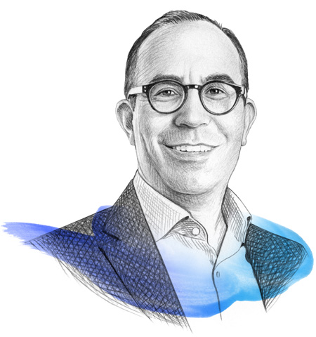 A drawing of Alexander Edlich