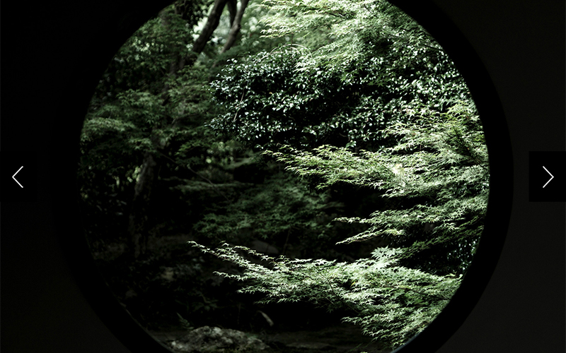 Founded in 1346, Genkō-an Temple in Kyoto belongs to the Soto School, the largest of the three traditional sects of Zen. This round window is called satori no mado or Window of Enlightenment, implying Zen maturity, completeness, and realization.