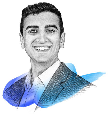 A drawing of Ankit Kapoor
