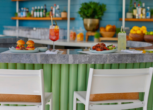 Poolside bar