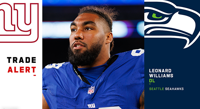 Seahawks acquire DL Leonard Williams from Giants