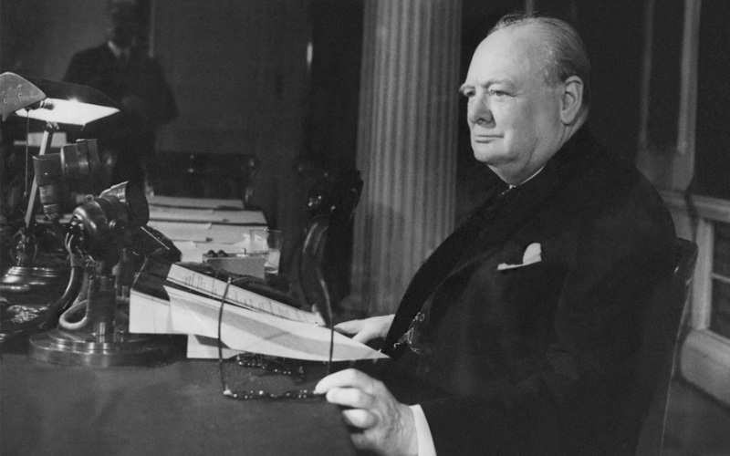 British Prime Minister Winston Churchill