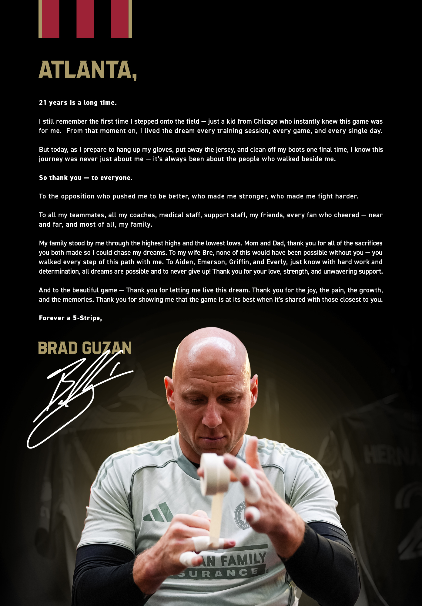 Brand Guzan Letter