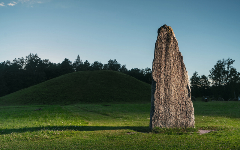 The Anundshög Rune is Sweden's largest burial mound. 
