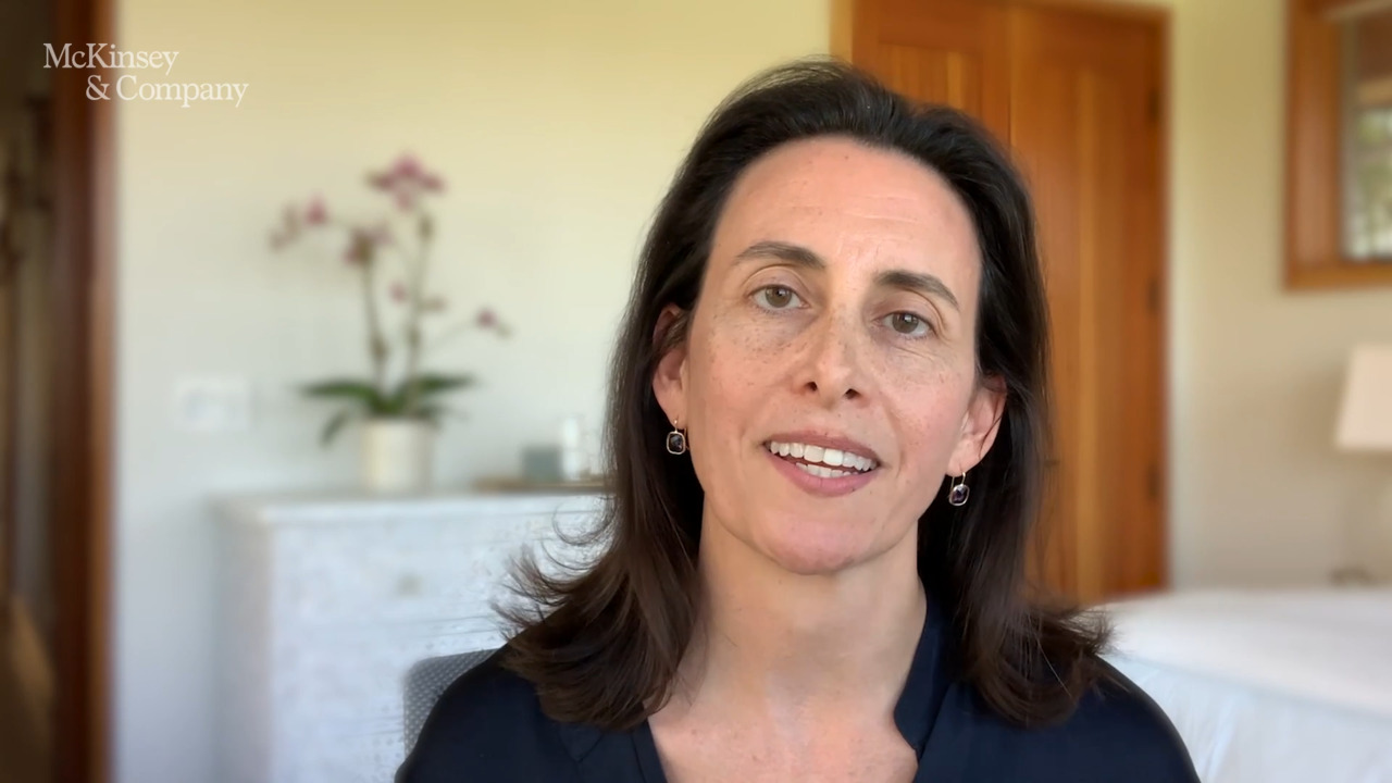 An image linking to the web page “My Rookie Moment – Liz Hilton Segel, New York” on McKinsey.com.