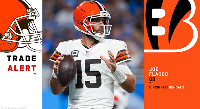 Bengals acquire veteran Joe Flacco in trade with Browns