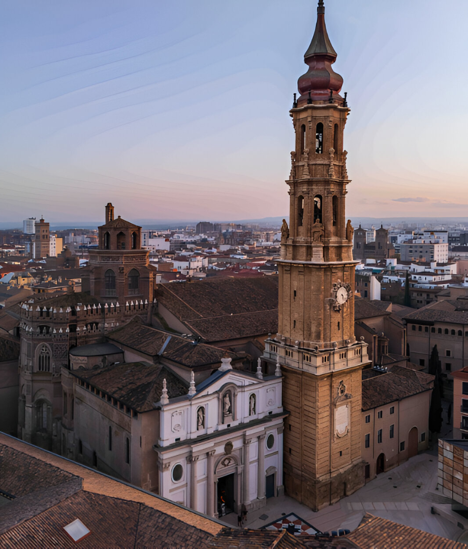 Catedral-Basílica de Nuestra Señora del Pilar and La Seo are the two cathedrals in Zaragoza.