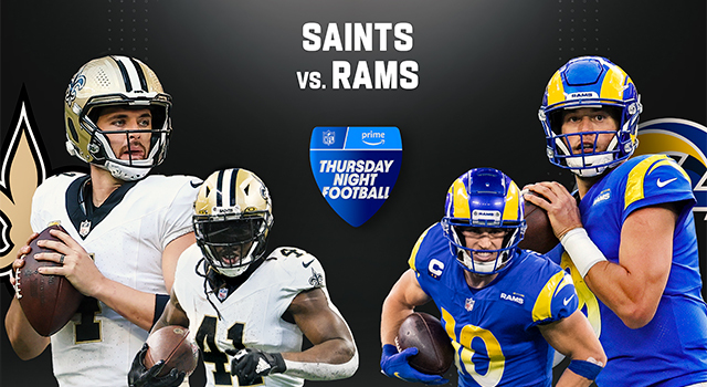 What to watch for in Saints-Rams on Prime Video