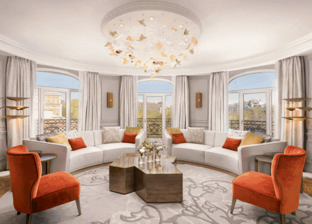 Luxurious hotel spaces